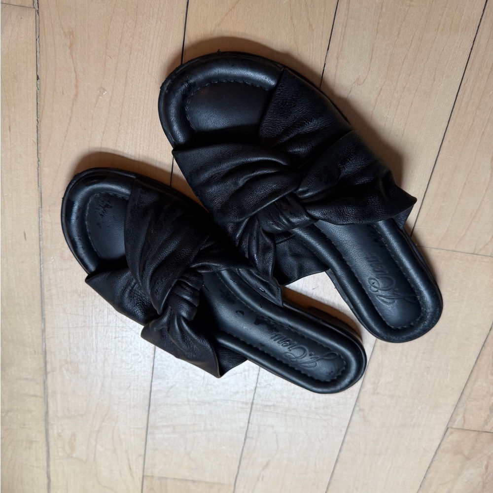 Jcrew Women's Black Slide Sandals size 6